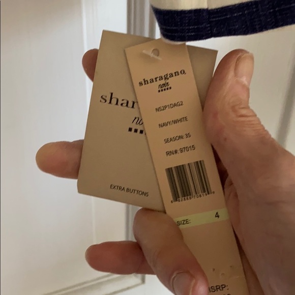 Navy and white striped blazer - Picture 4 of 4